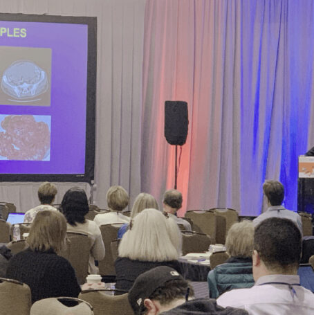 Meeting for Mesothelioma crowd and speaker