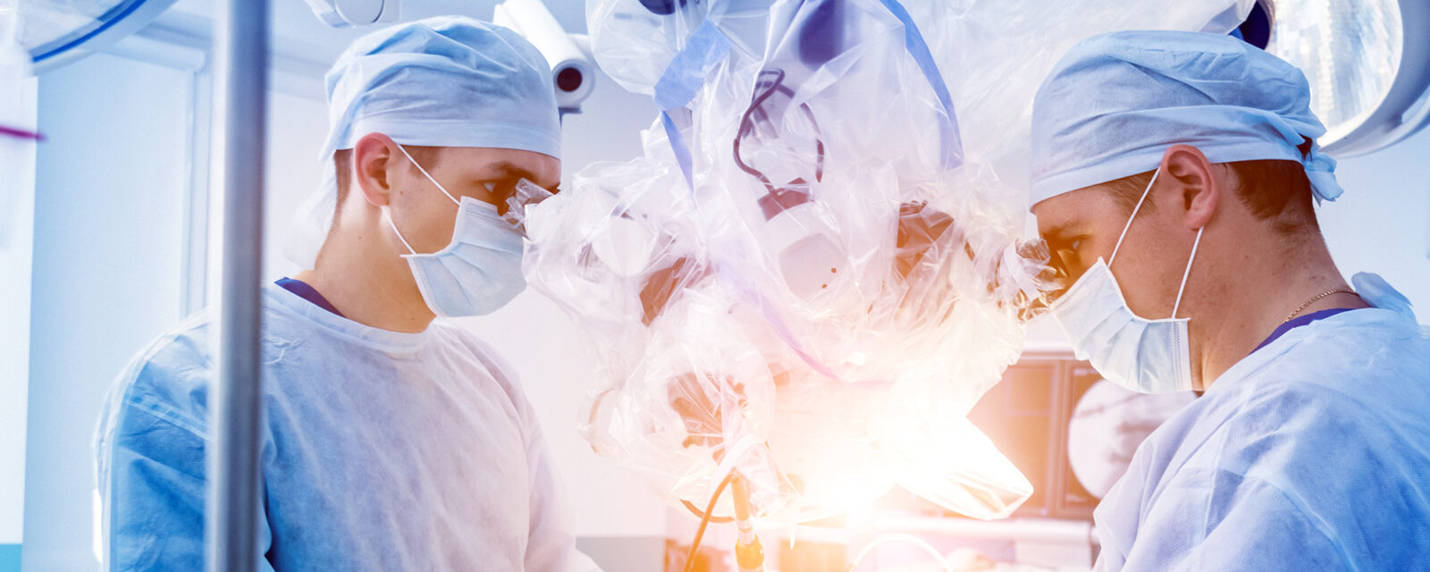 Image of doctors performing a bronchoscopy.