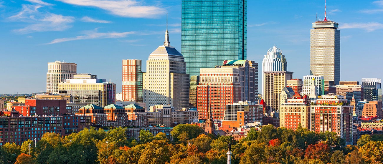 Image of city view in Massachusetts