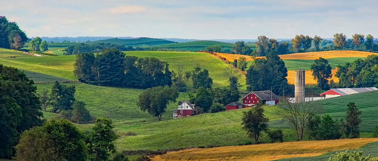 Image of farm and field in Ohio