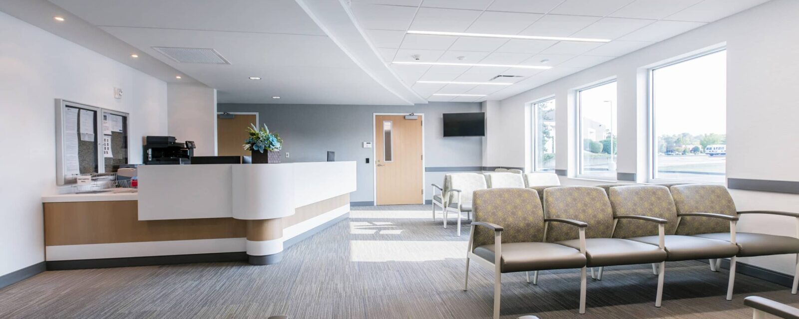 The inside of the Dana-Farber Cancer Institute.