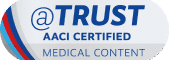 Graphic reading, "Trust AACI Certified Medical Content".