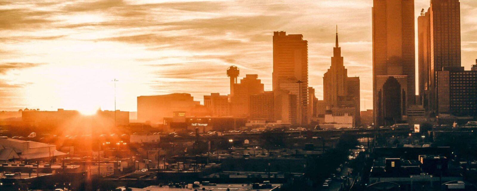 Texas city skyline showing areas where mesothelioma cases from asbestos exposure occurred