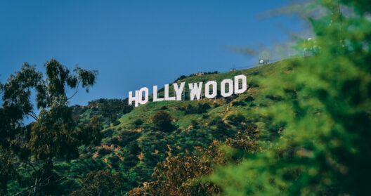 Photograph of the Hollywood sign on a sunny day
